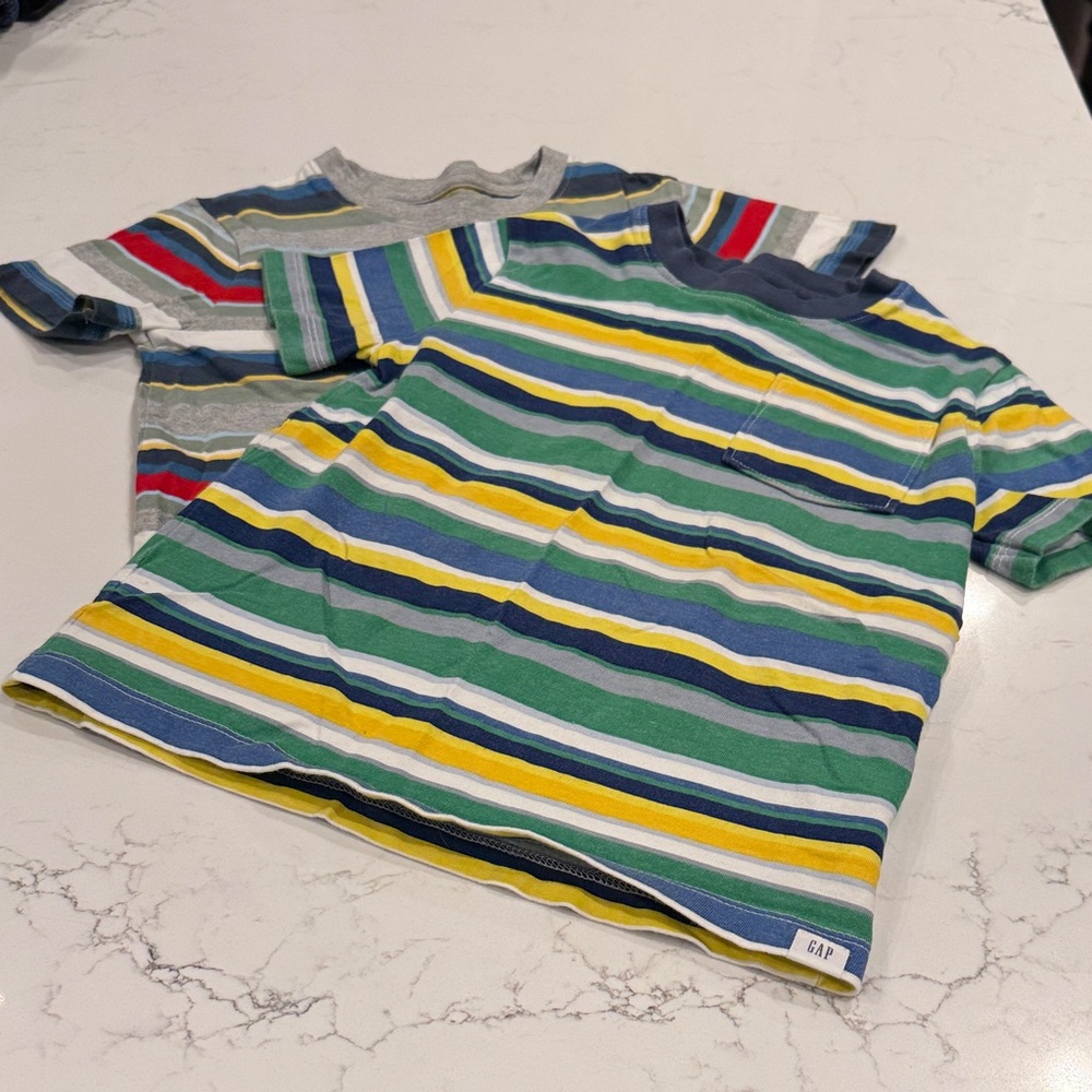 GAP Kids Vibrant Striped Short Sleeve Tees